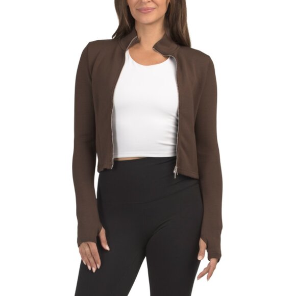 LOVE TREE Brown Zip Up Jacket - Picture 1 of 2